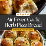 Air Fryer Garlic Pizza Bread Made from Scratch Recipe