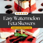 Watermelon Feta Appetizer Bites Recipe