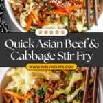Easy Asian Ground Beef and Cabbage Stir Fry Recipe