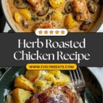Herb Roasted Chicken in Creamy White Wine Sauce Recipe