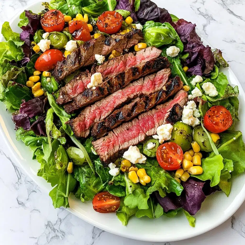 Balsamic Steak Gorgonzola Salad Recipe - Recipe Image