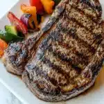 Perfect Grilled Ribeye Steaks with Basil Garlic Butter Recipe