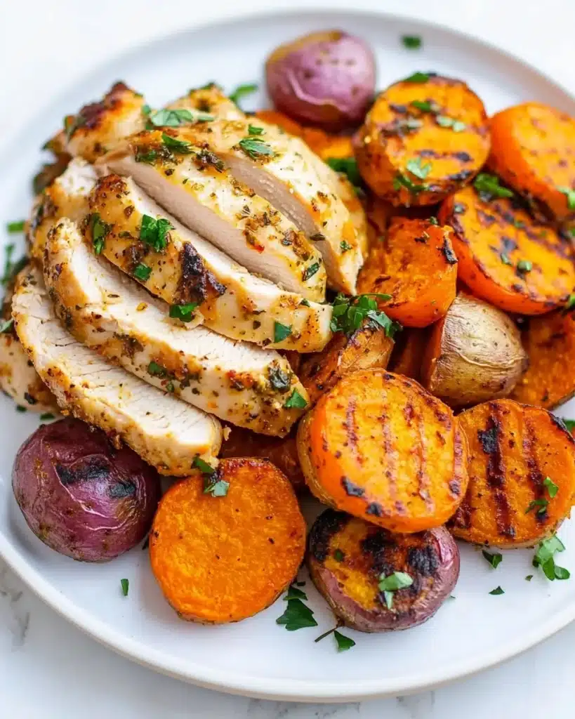 Herb Roasted Vegetables & Chicken Recipe