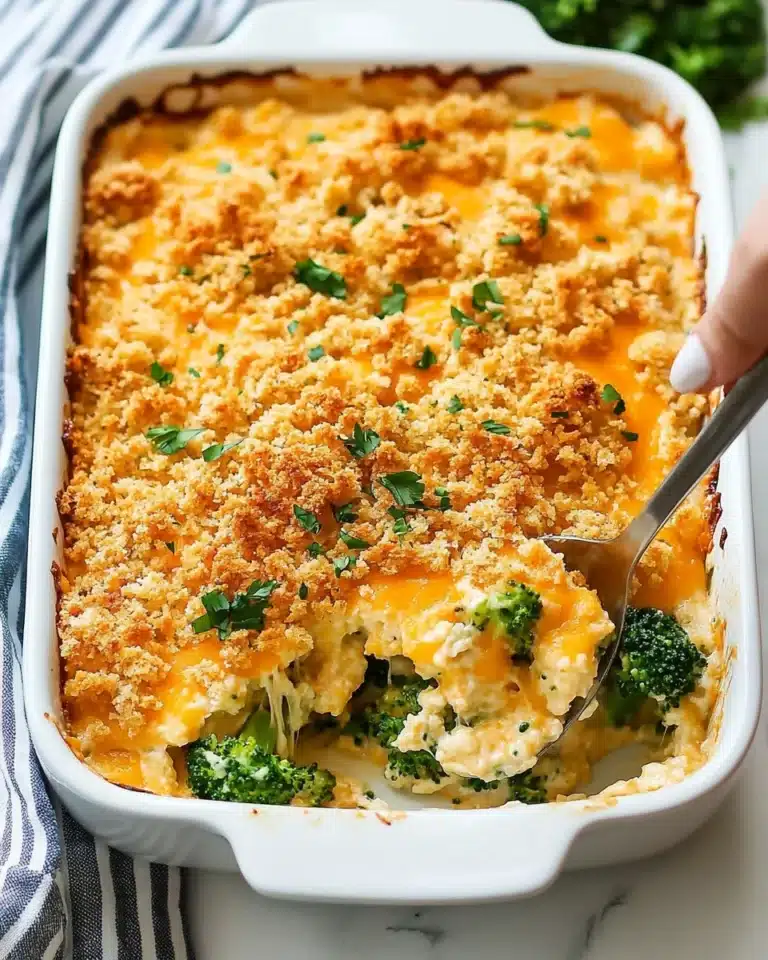 Cheesy Broccoli Chicken Casserole Recipe