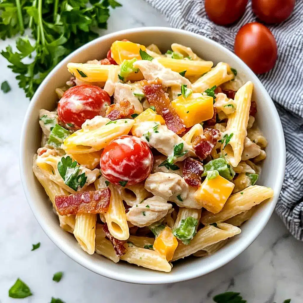 Chicken Club Pasta Salad Recipe - Recipe Image