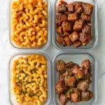 High-Protein Honey Garlic Butter Chicken with Mac & Cheese Recipe