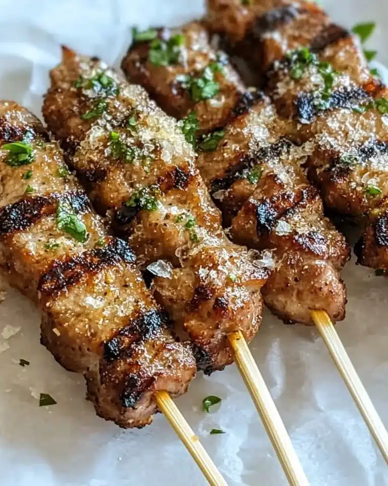 Ranch Garlic Parmesan Chicken Skewers Recipe