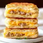 Sausage Cheese Butter Swim Biscuits Recipe