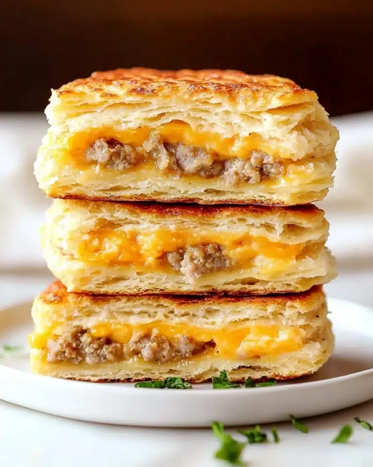 Sausage Cheese Butter Swim Biscuits Recipe