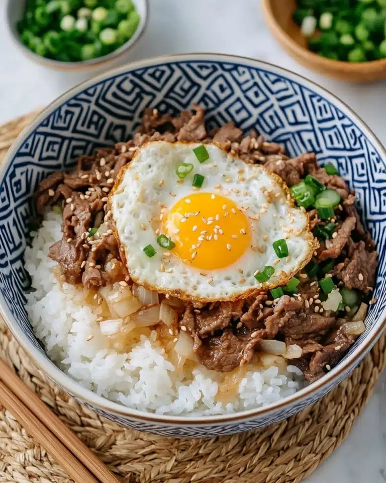 Gyudon (Japanese Beef & Rice Bowls) Recipe