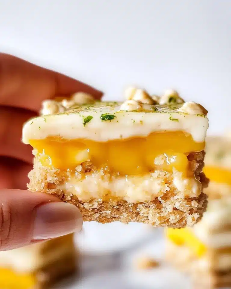 Coconut Mango Bars with Lime Glaze Recipe