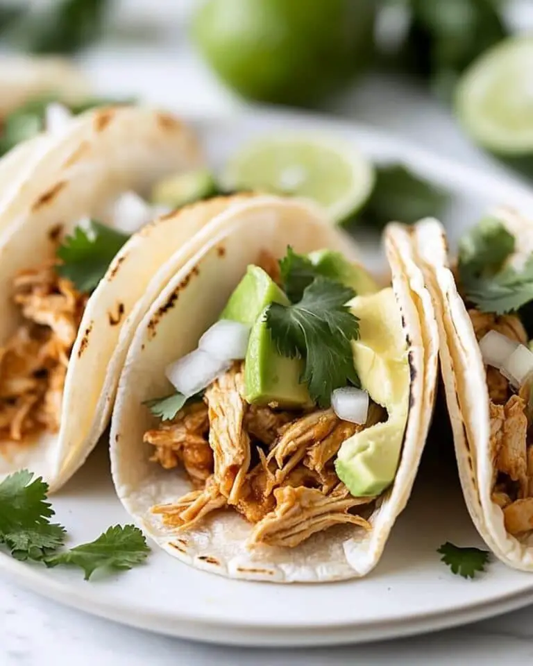 Shredded Chicken Street Tacos Recipe