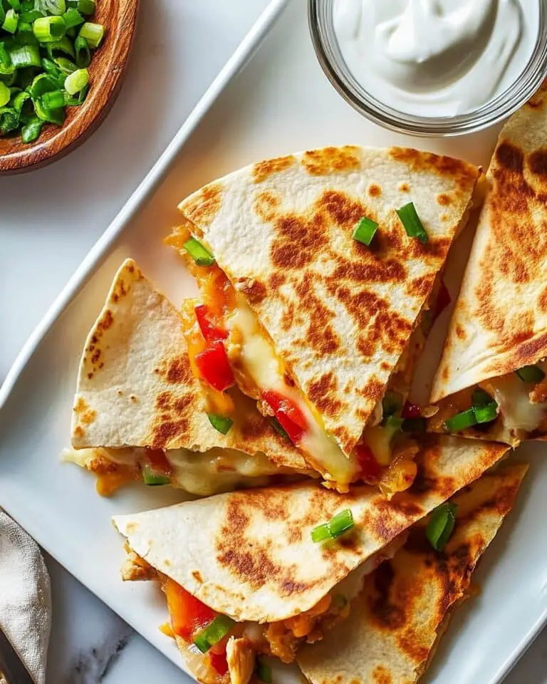 Chicken Quesadillas with Bell Peppers and Cheese Recipe