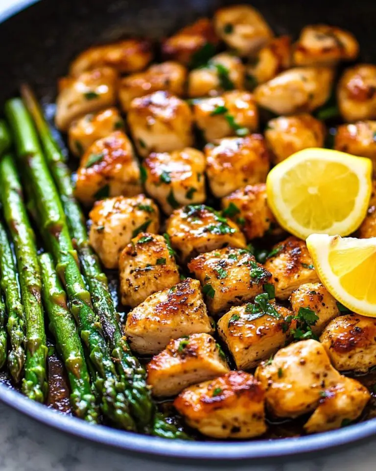 One-Pan Garlic Butter Chicken with Asparagus Recipe