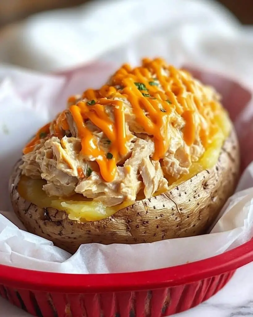Cheesy Spicy Ranch Stuffed Baked Potatoes Recipe