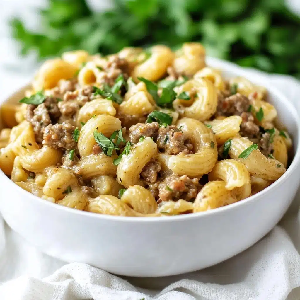 Instant Pot Philly Cheesesteak Pasta Recipe - Recipe Image
