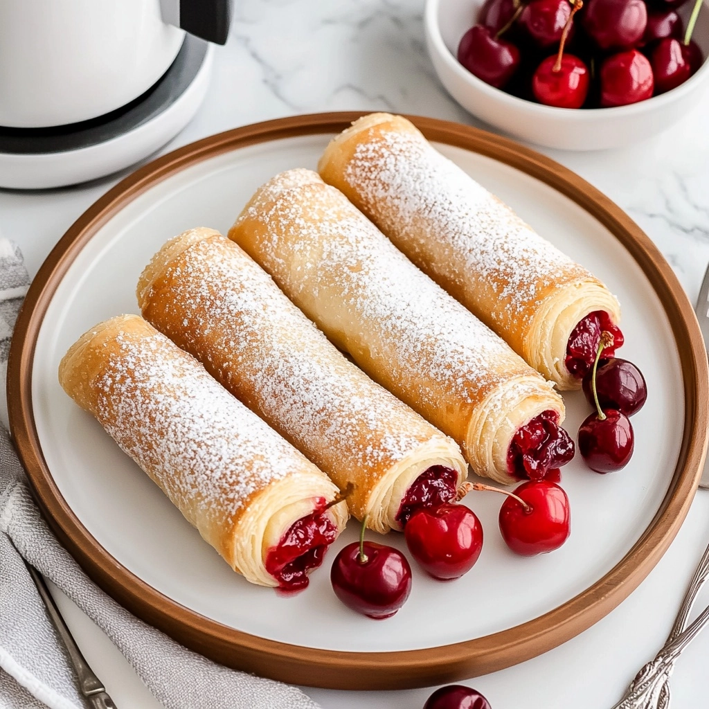 Air Fryer Cherry Pie Taquitos Recipe - Recipe Image