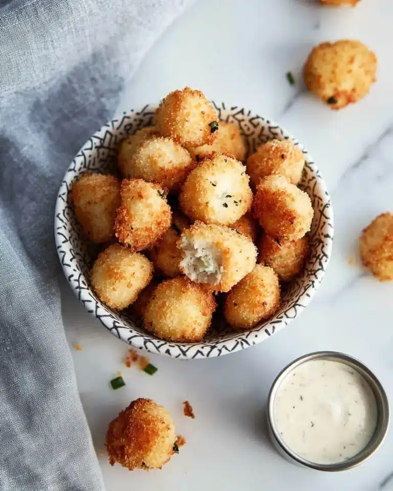 Fried Mashed Potato Balls With Bacon and Cheese Recipe