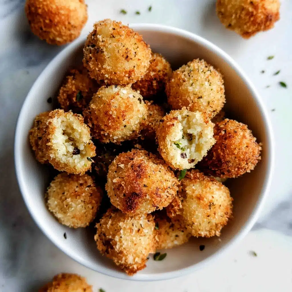 Fried Mashed Potato Balls With Bacon and Cheese Recipe - Recipe Image