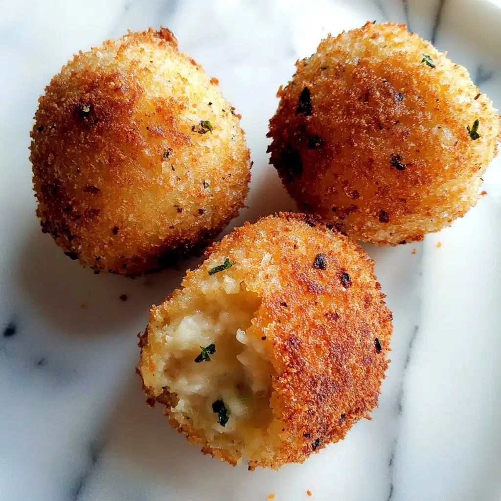 Fried Mashed Potato Balls With Bacon and Cheese Recipe - Recipe Image