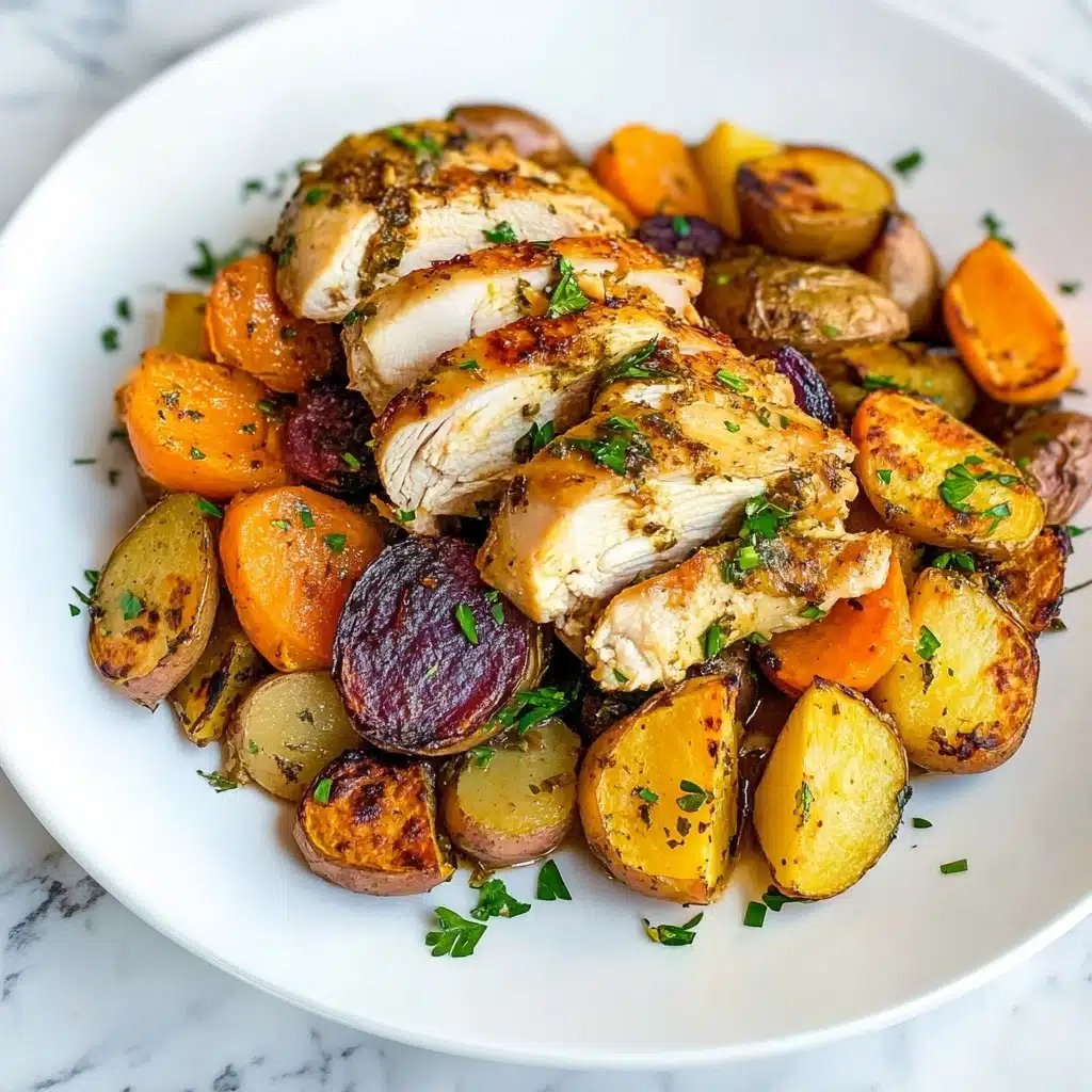 Herb Roasted Vegetables & Chicken Recipe - Recipe Image
