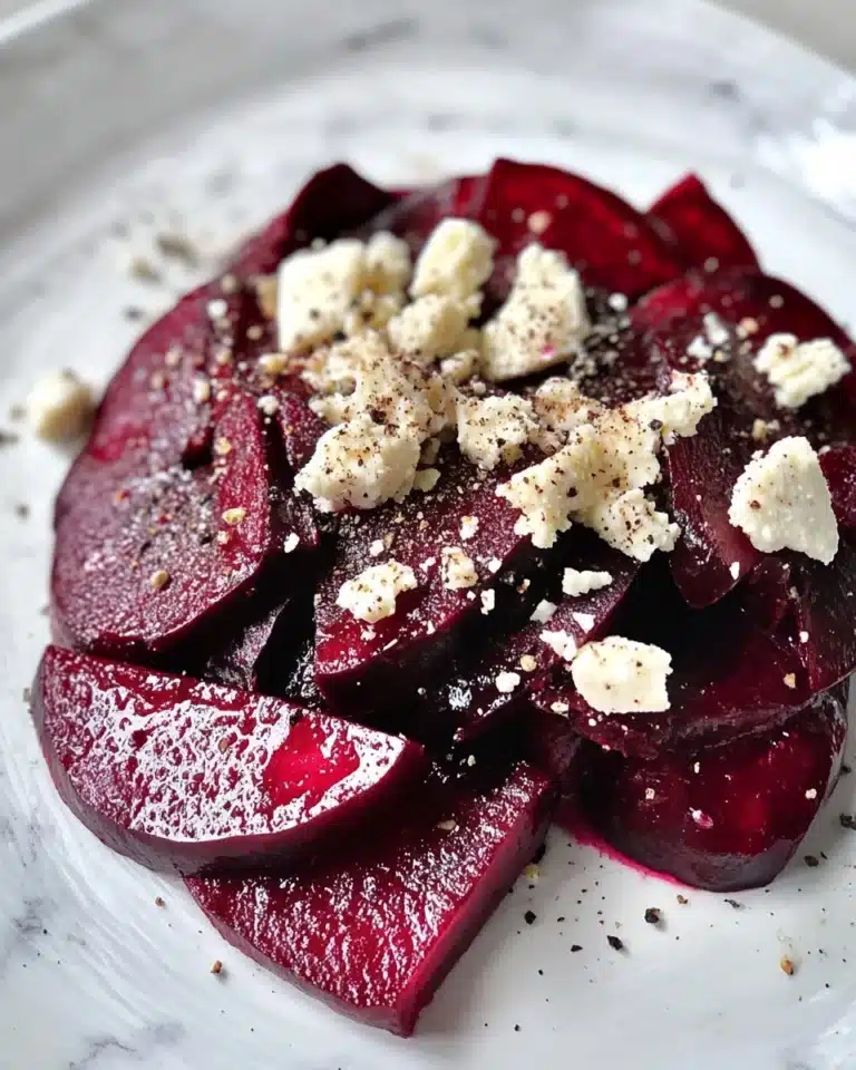 Roasted Beetroot with Feta and Balsamic Vinegar Recipe