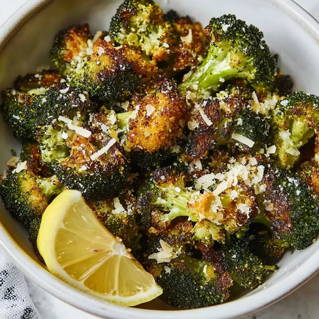Best Ever Roasted Broccoli with Lemon and Parmesan Recipe - Recipe Image
