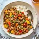 Mom's Ground Turkey and Peppers Recipe