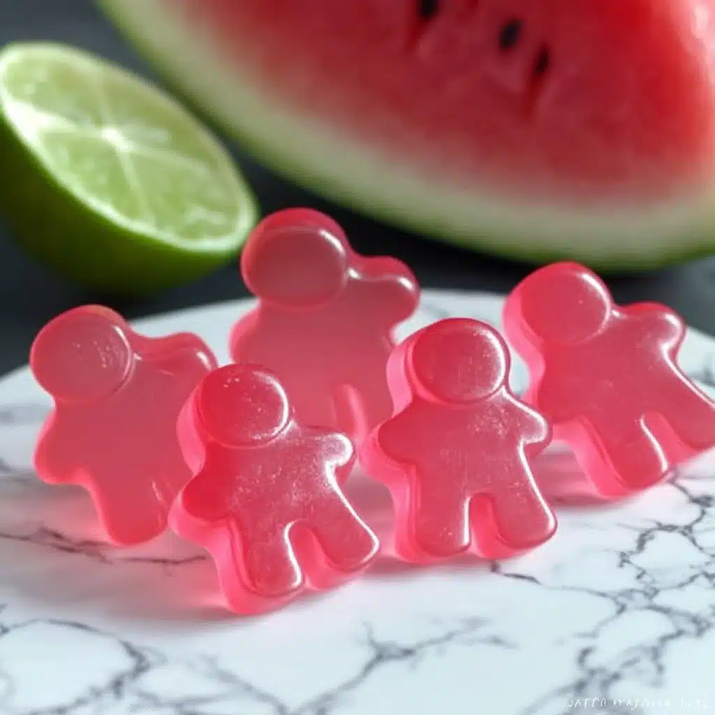 Homemade Sour Watermelon Gummies Recipe - Recipe Image