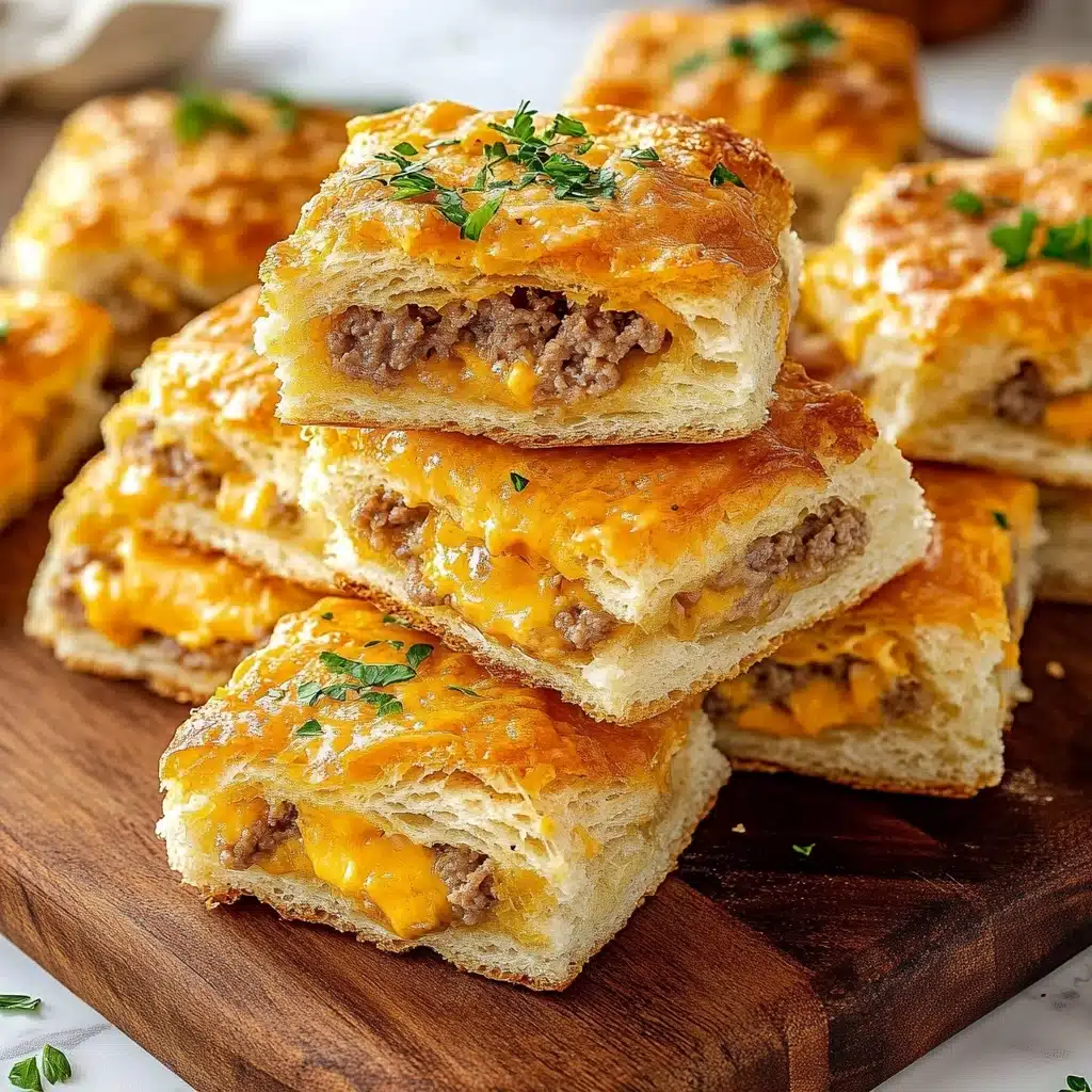 Sausage Cheese Butter Swim Biscuits Recipe - Recipe Image