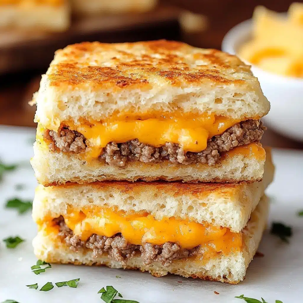 Sausage Cheese Butter Swim Biscuits Recipe - Recipe Image