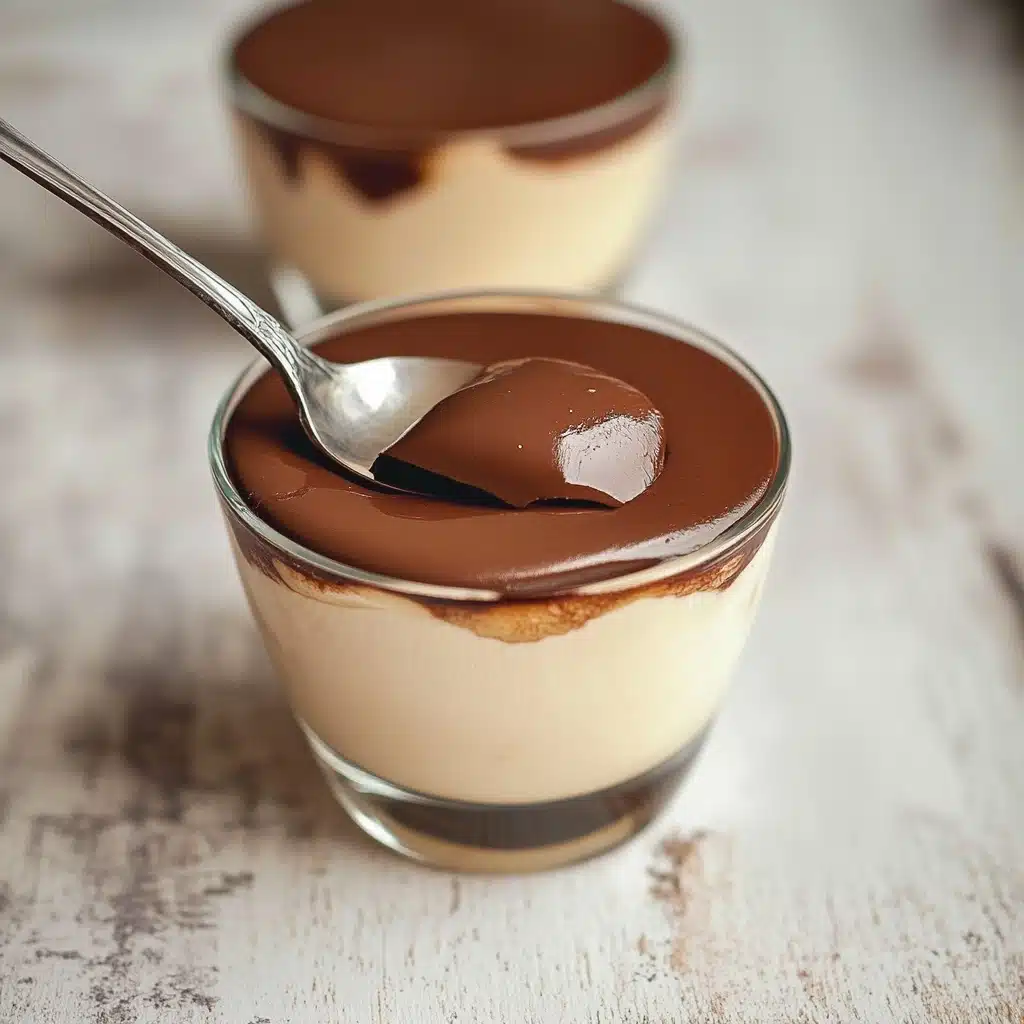 Vegan Peanut Butter Mousse with Chocolate Ganache Recipe - Recipe Image