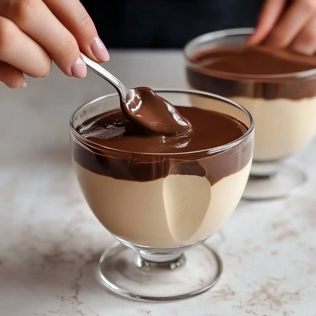 Vegan Peanut Butter Mousse with Chocolate Ganache Recipe - Recipe Image