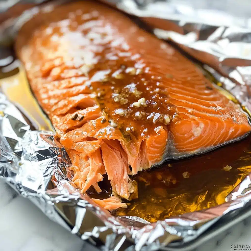 Honey Garlic Salmon in Foil Recipe - Recipe Image