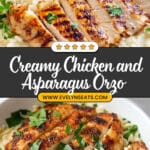Creamy Parmesan Orzo with Chicken and Asparagus Recipe
