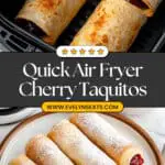 Air Fryer Cherry Pie Taquitos Recipe