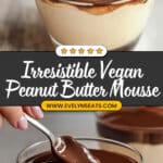Vegan Peanut Butter Mousse with Chocolate Ganache Recipe