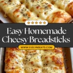 Homemade Cheesy Breadsticks Recipe