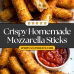 Homemade Mozzarella Sticks Recipe