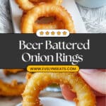 Beer Battered Onion Rings (with Red Pepper Aioli) Recipe