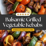Balsamic Grilled Veggie Kebabs Recipe