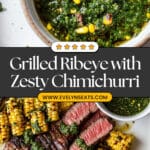 Grilled Ribeye with Chimichurri Sauce Recipe