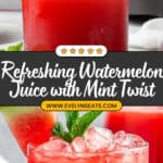 Watermelon Lime Mint Juice Blend Recipe