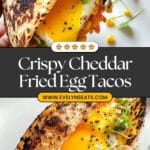 Viral Fried Egg Taco with Crispy Cheddar Cheese Recipe
