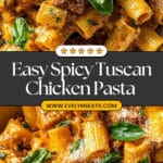 Spicy Tuscan Chicken Pasta Recipe