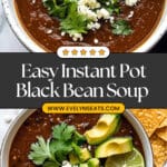 Instant Pot Black Bean Soup Recipe