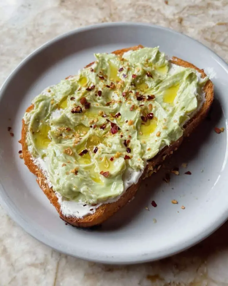 Cream Cheese and Avocado Toast with Hot Honey Recipe