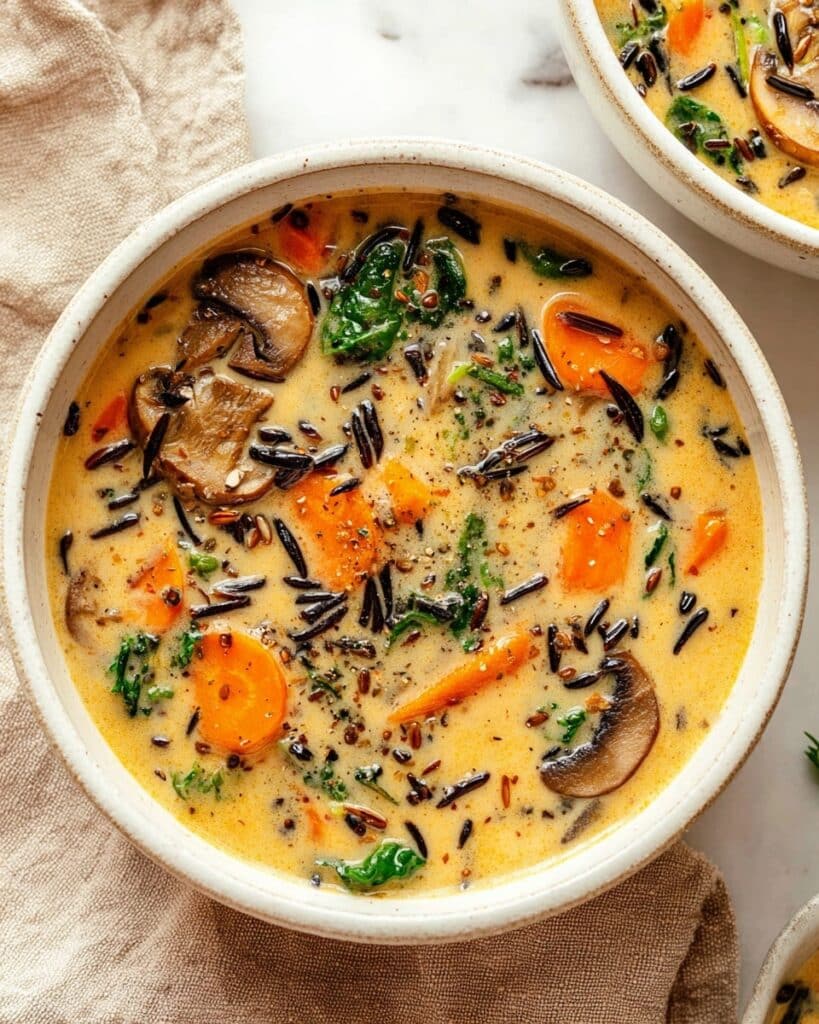 Cozy Autumn Wild Rice Soup Recipe