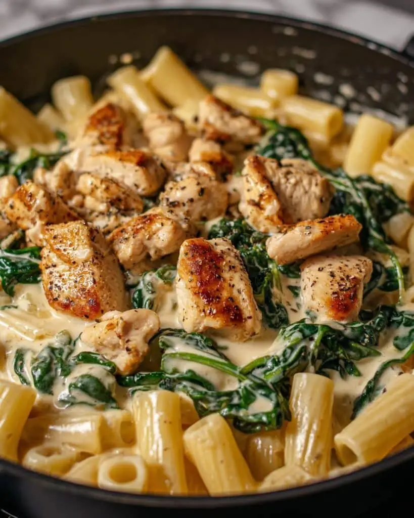 Healthy Garlic Parmesan Chicken Pasta Recipe
