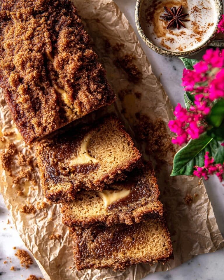 Cinnamon Crunch Swirled Banana Bread Recipe